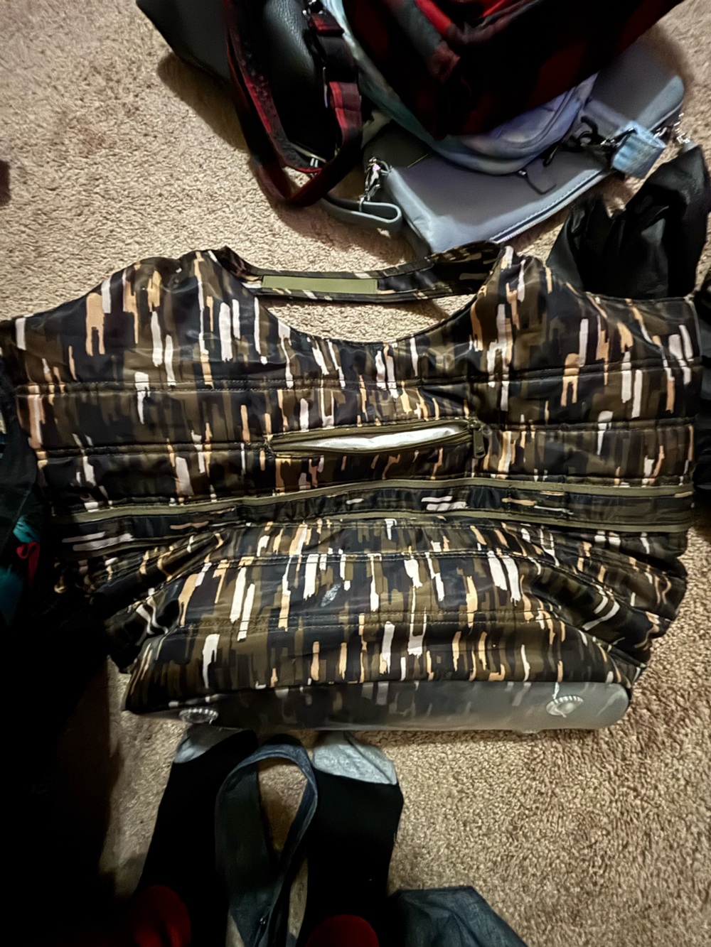 lug Crossbody camo bag and matching purse